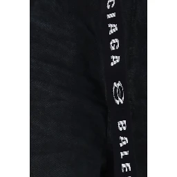 Black Cotton Bermuda Shorts