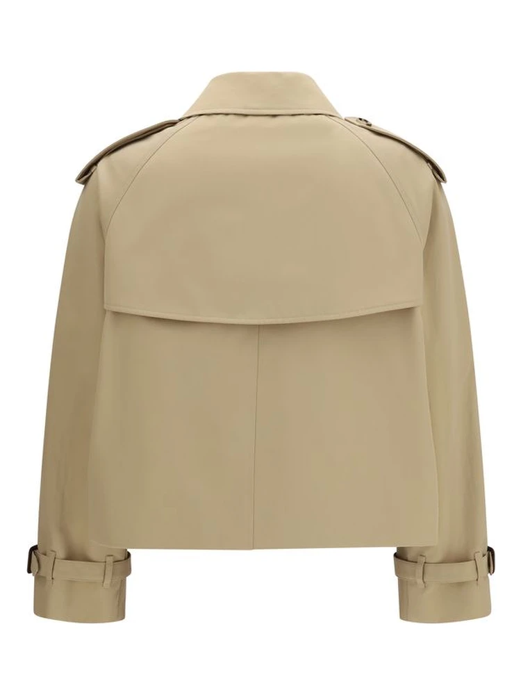 Beige Cotton Trench Coat alternative