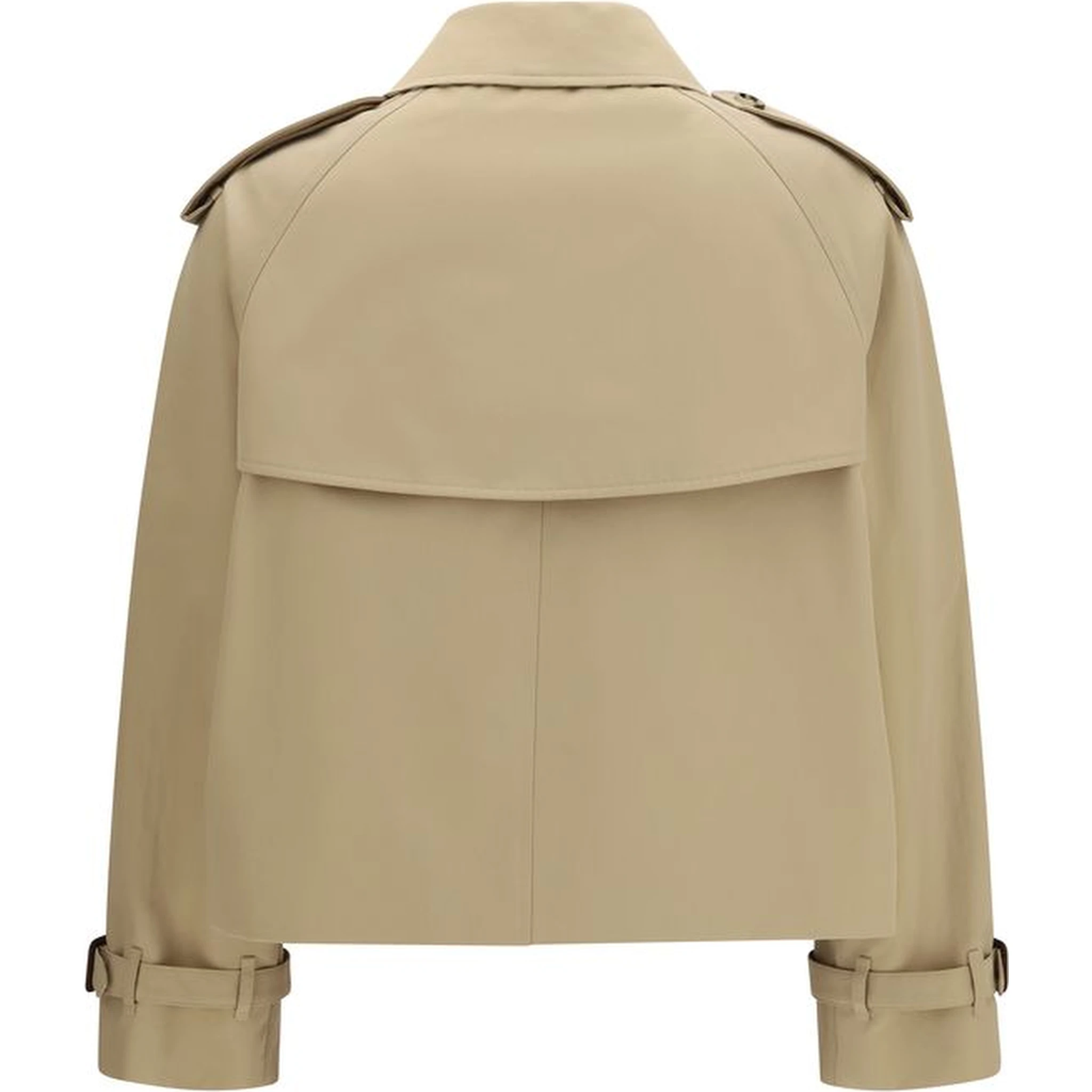 Beige Cotton Trench Coat