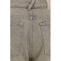 Bicolor Cotton Bootcut Jeans