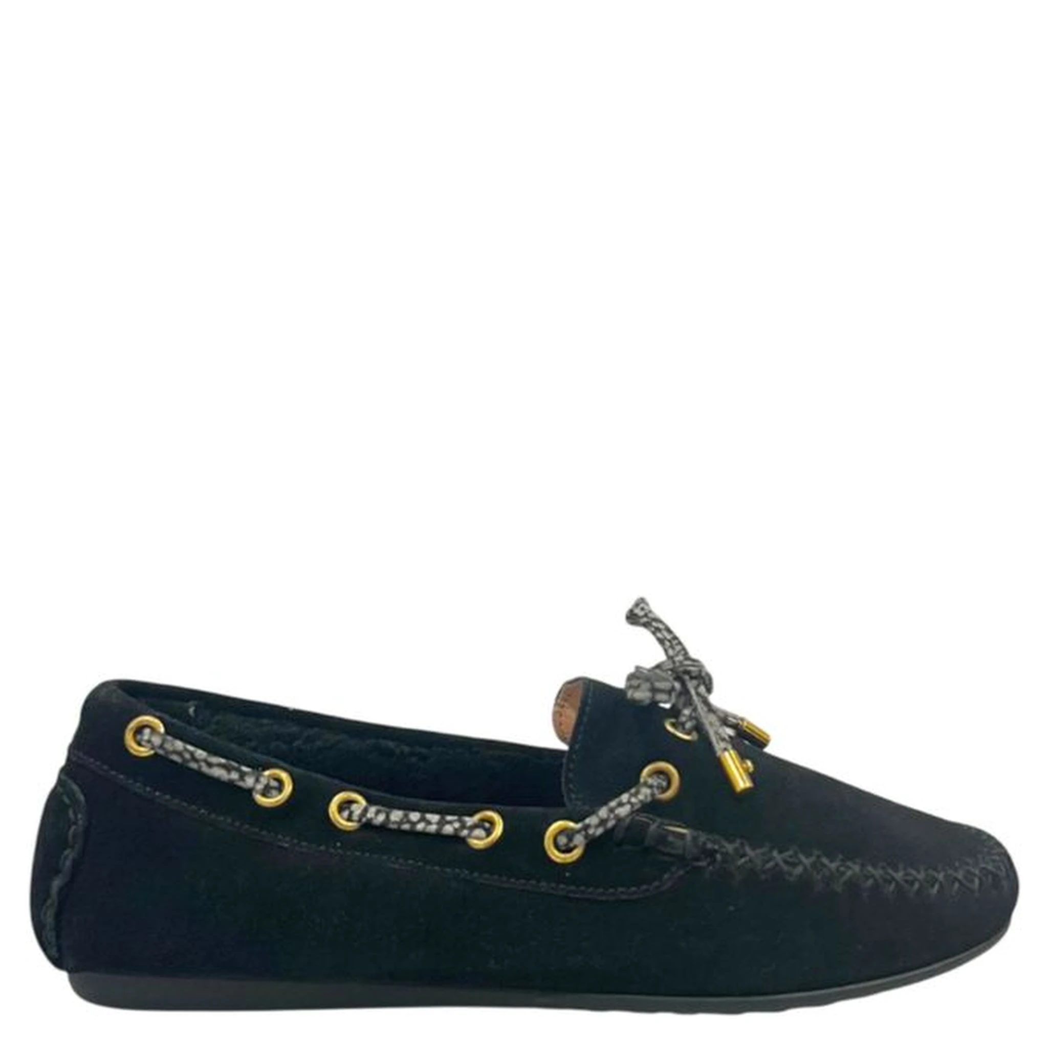 Black Rubber Women Loafer
