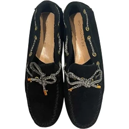 Black Rubber Women Loafer