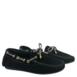 Black Rubber Women Loafer