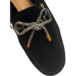 Black Rubber Women Loafer