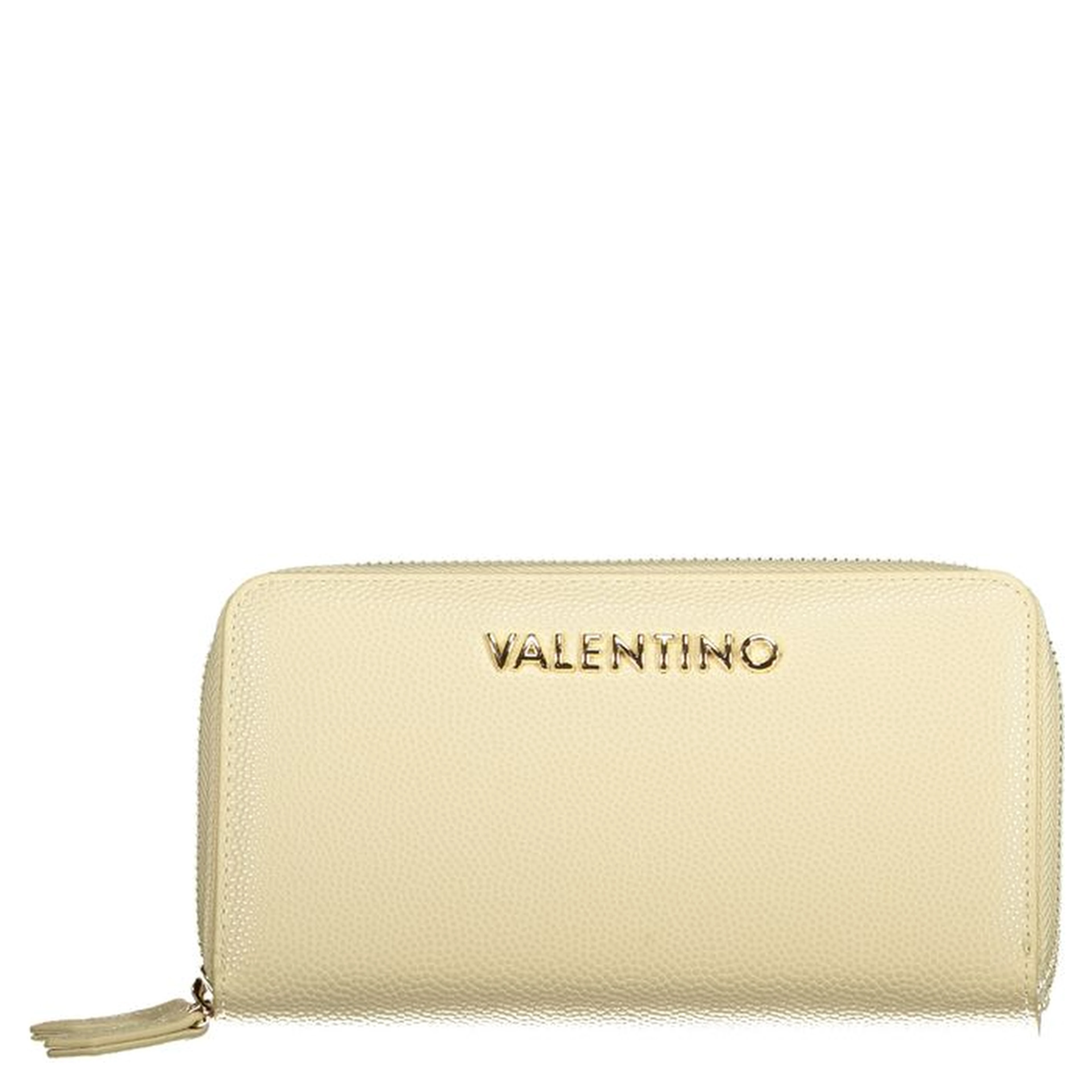 Beige Polyurethane Women's Wallet