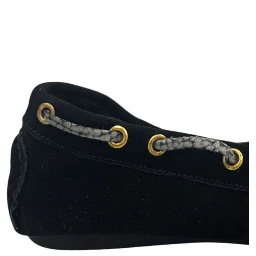 Black Rubber Women Loafer