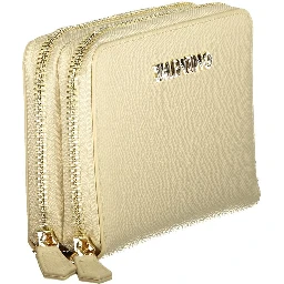 Beige Polyurethane Women's Wallet