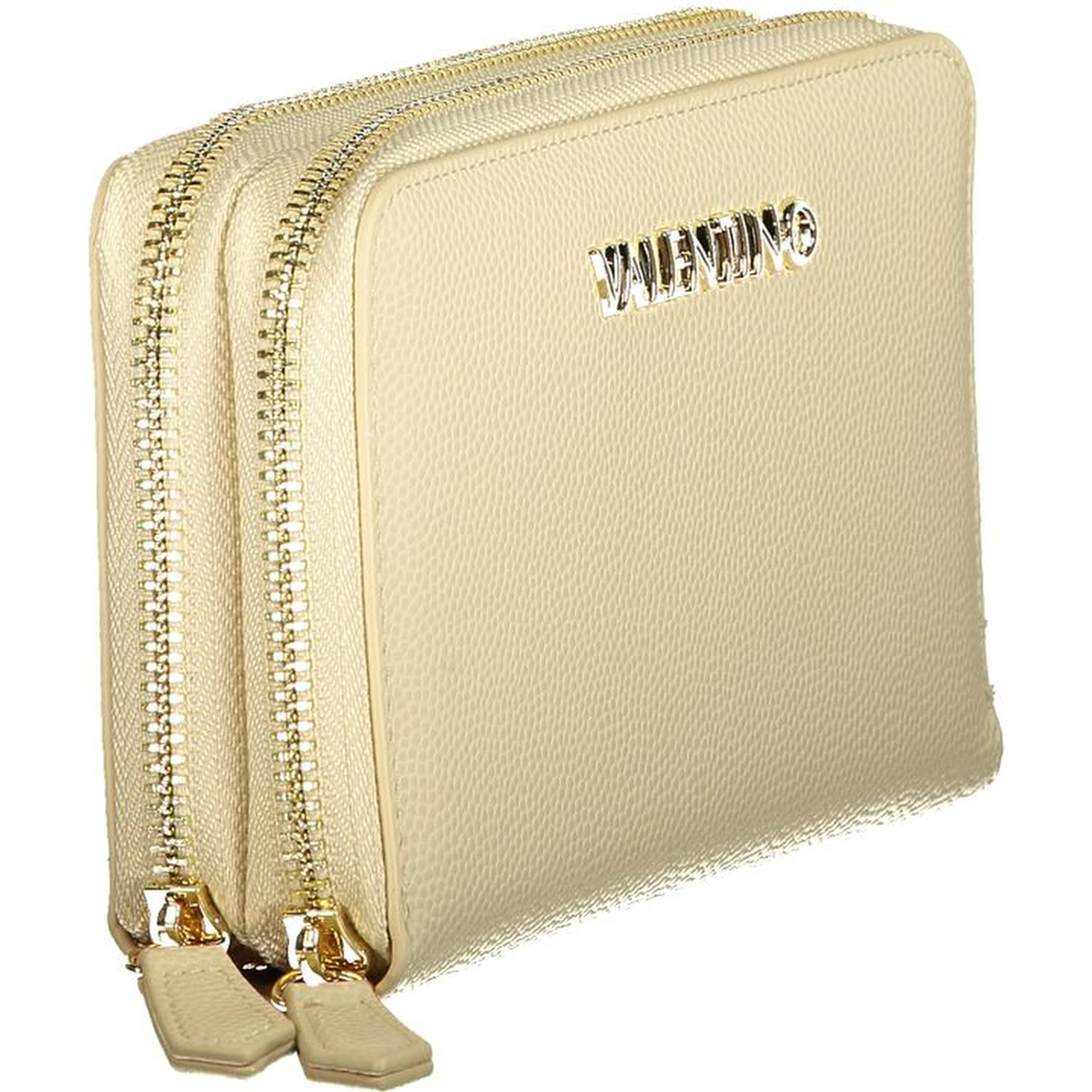 Beige Polyurethane Women's Wallet