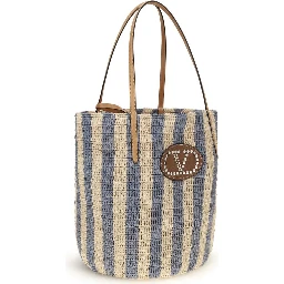 Multicolor Raffia Backet Bag