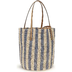 Multicolor Raffia Backet Bag