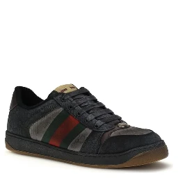 Black Calf Leather Bos Taurus Low Top Sneakers