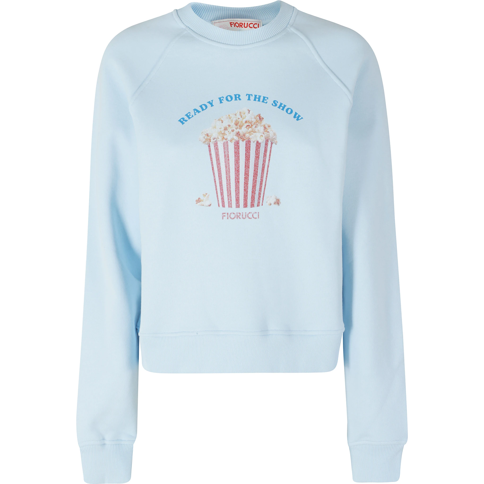 POPCORN PRINT SLIM CREWNECK SWEATSHIRT