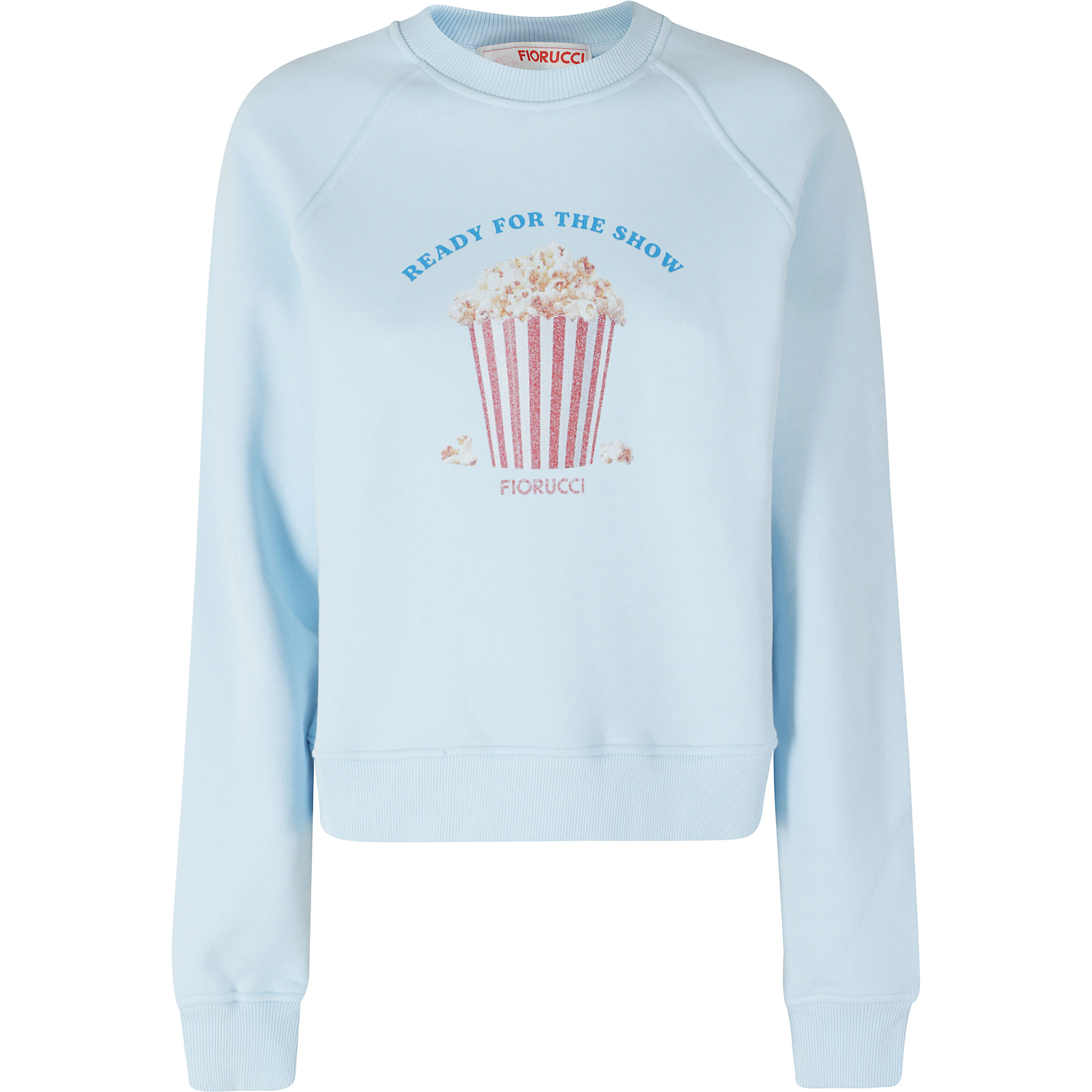 POPCORN PRINT SLIM CREWNECK SWEATSHIRT