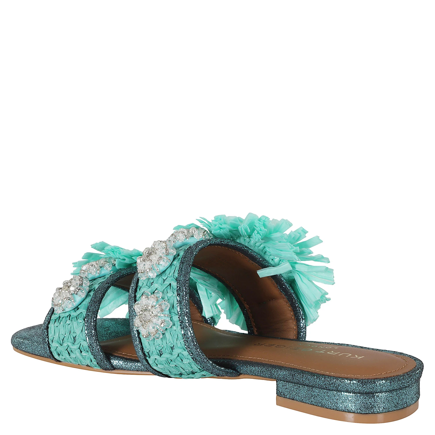 RAFFIA BUCKLE FLAT