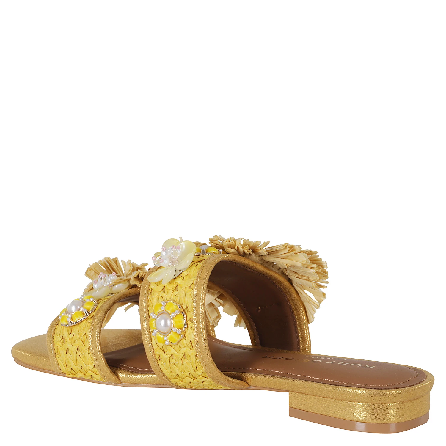 RAFFIA BUCKLE FLAT