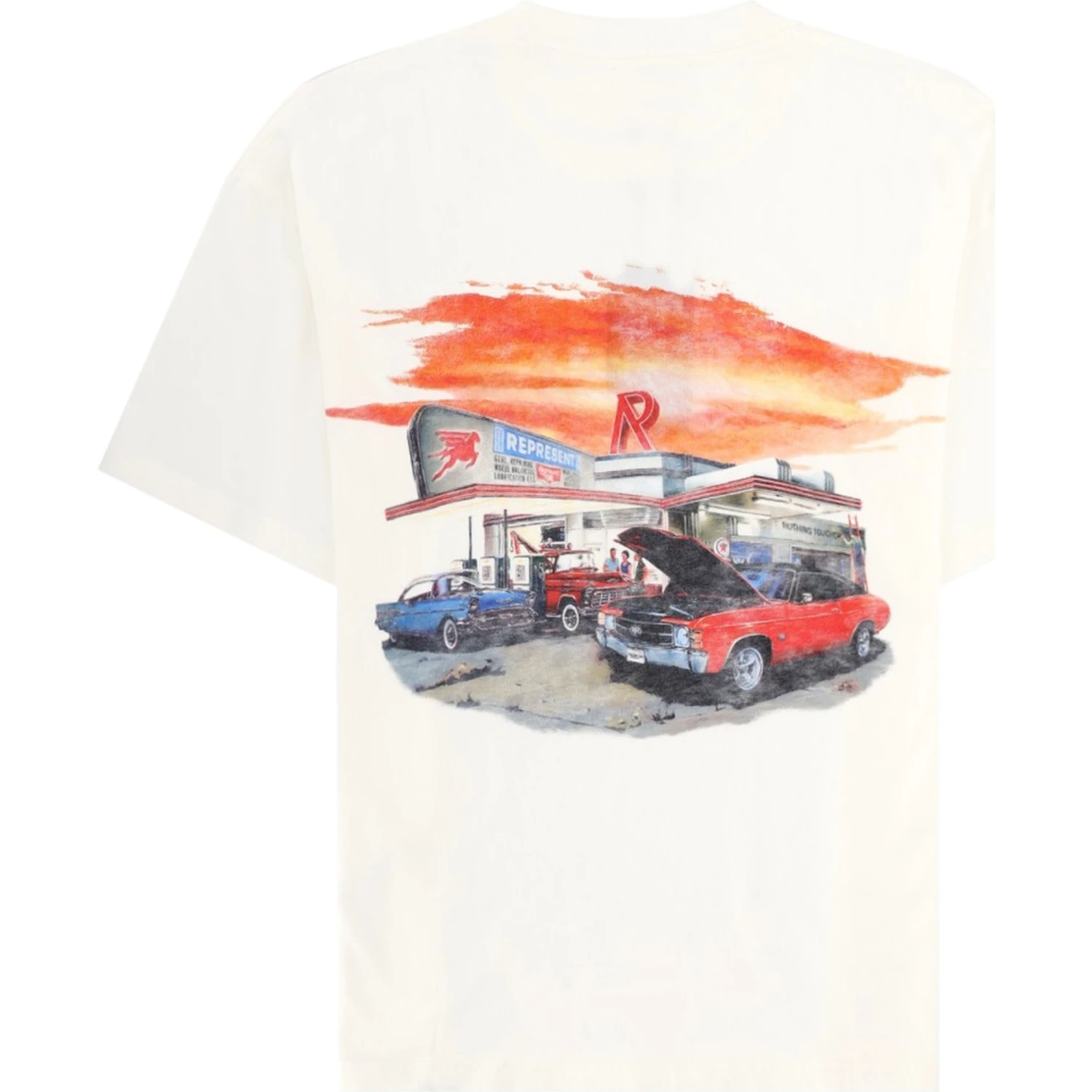 T-SHIRT CON STAMPA "24 HOUR SERVICE"