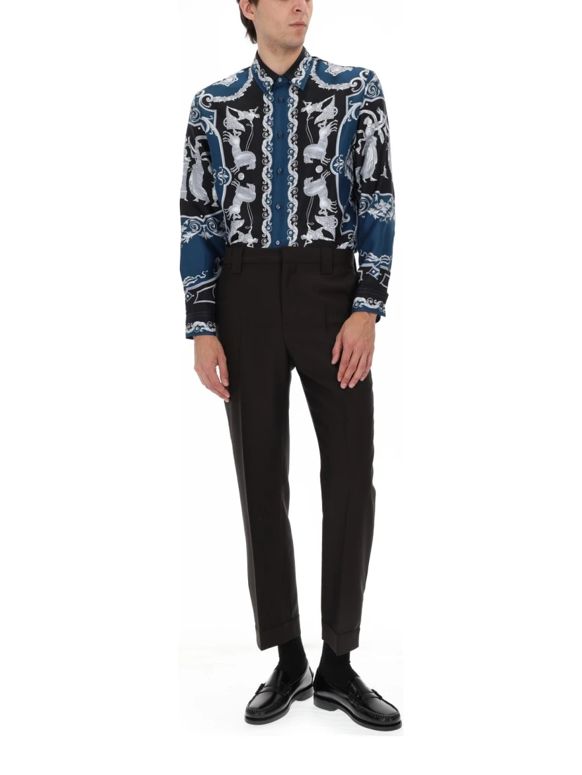 CAMICIA IN SETA STAMPATA