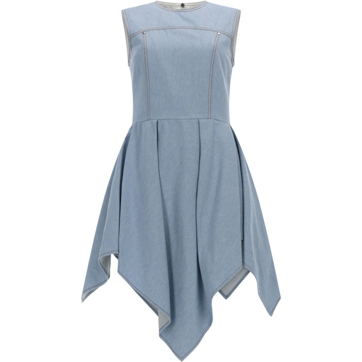 ABITO IN DENIM CON GONNA ASIMMETRICA