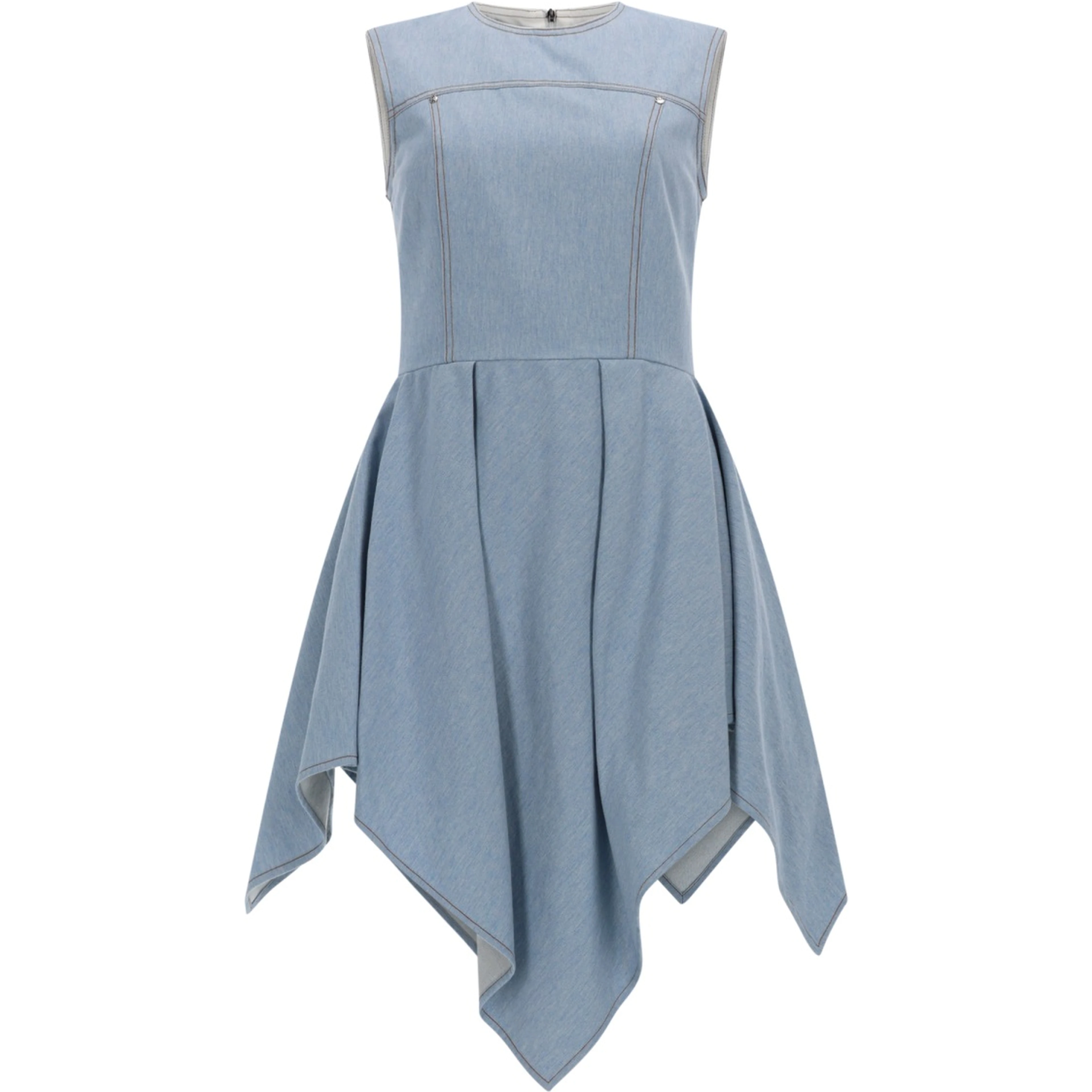 ABITO IN DENIM CON GONNA ASIMMETRICA