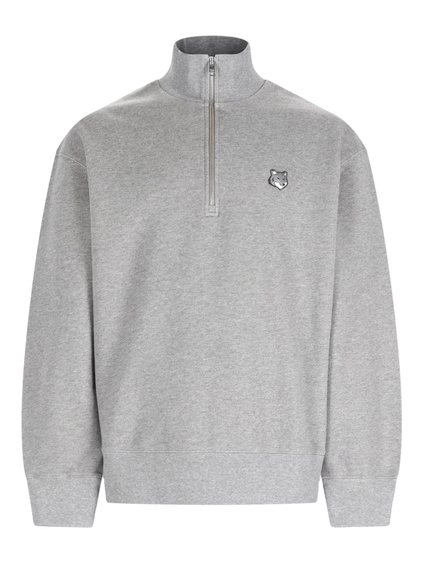 FELPA "FOX HEAD" CON ZIP