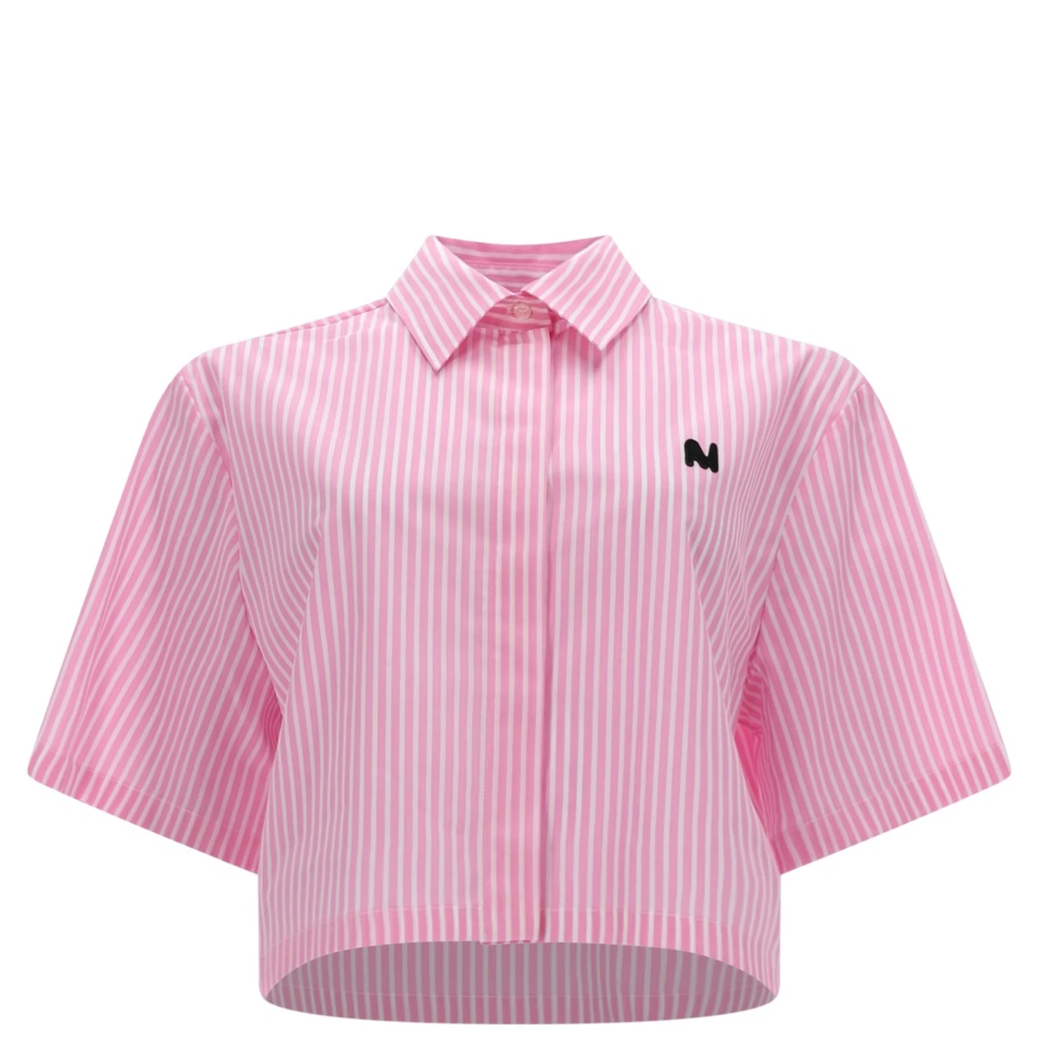 CAMICIA CROP CON LOGO