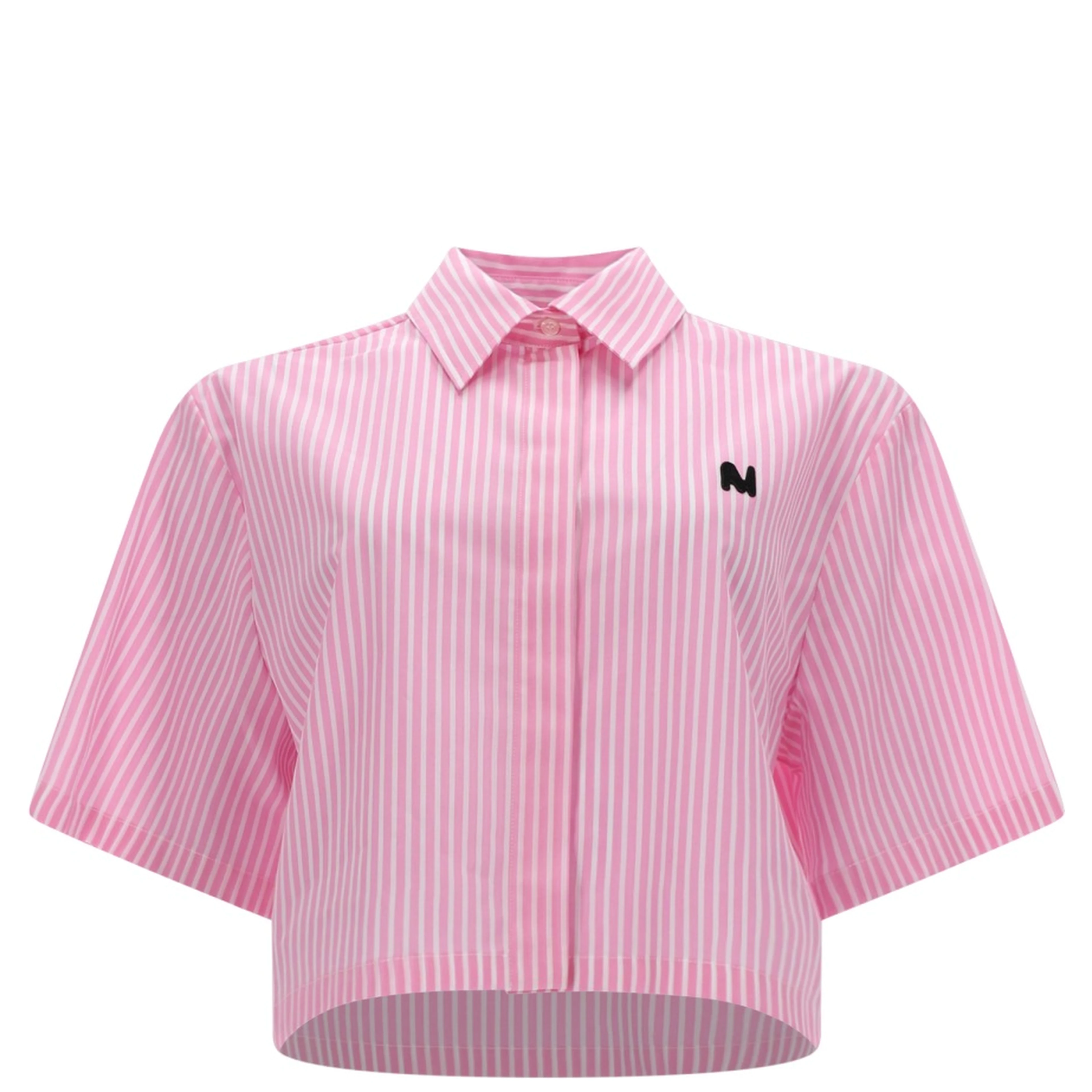 CAMICIA CROP CON LOGO