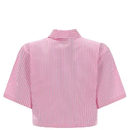 CAMICIA CROP CON LOGO