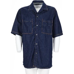 CAMICIA IN DENIM CON LOGO