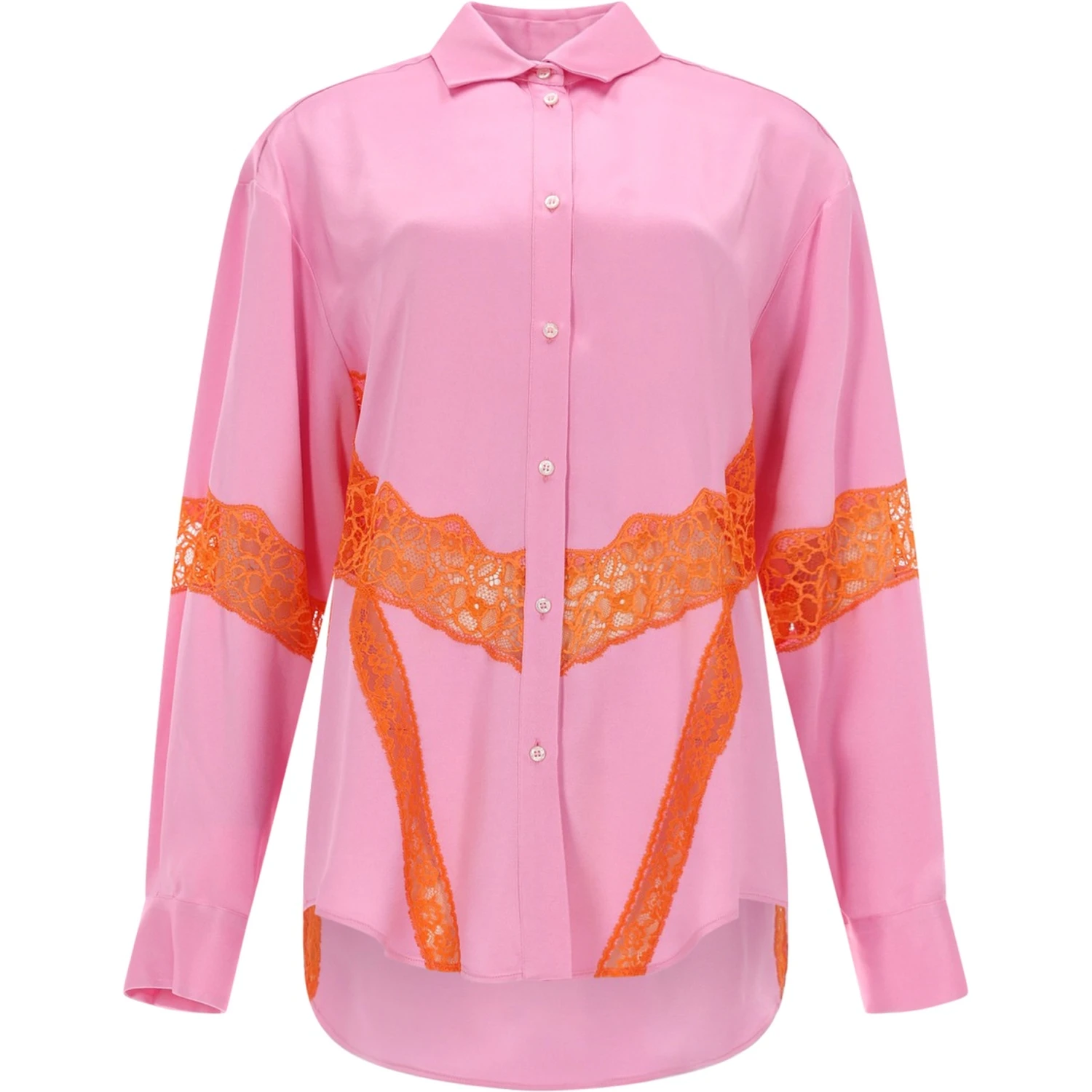 CAMICIA CON INSERTI IN PIZZO