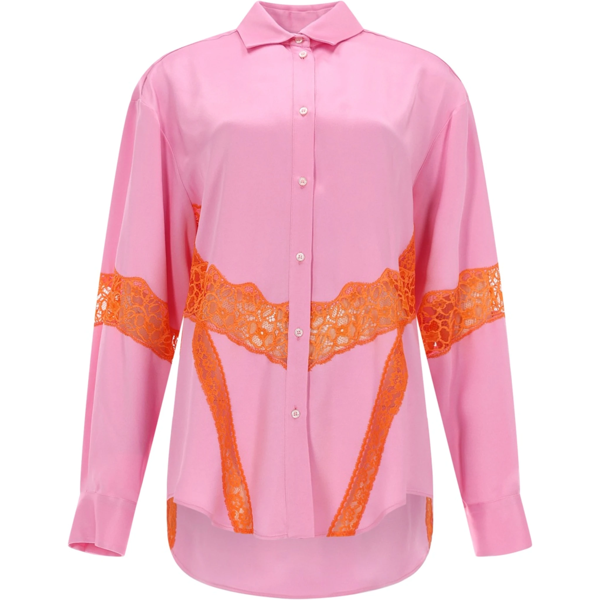 CAMICIA CON INSERTI IN PIZZO