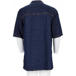CAMICIA IN DENIM CON LOGO