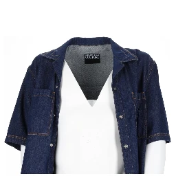CAMICIA IN DENIM CON LOGO