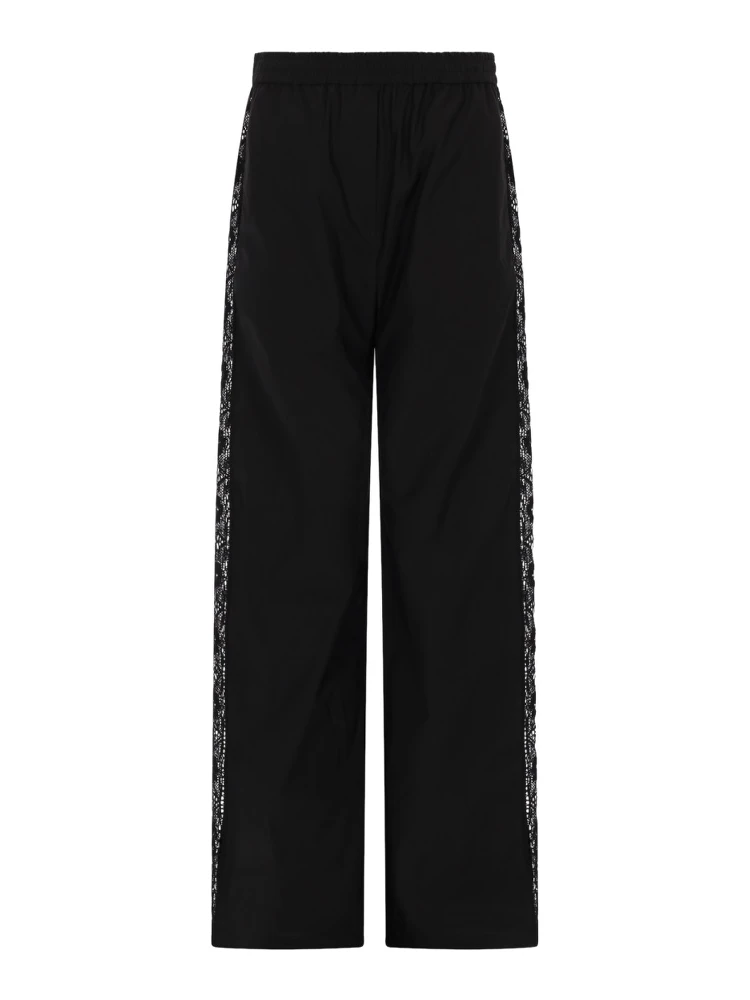PANTALONE DRITTO CON DETTAGLI IN PIZZO