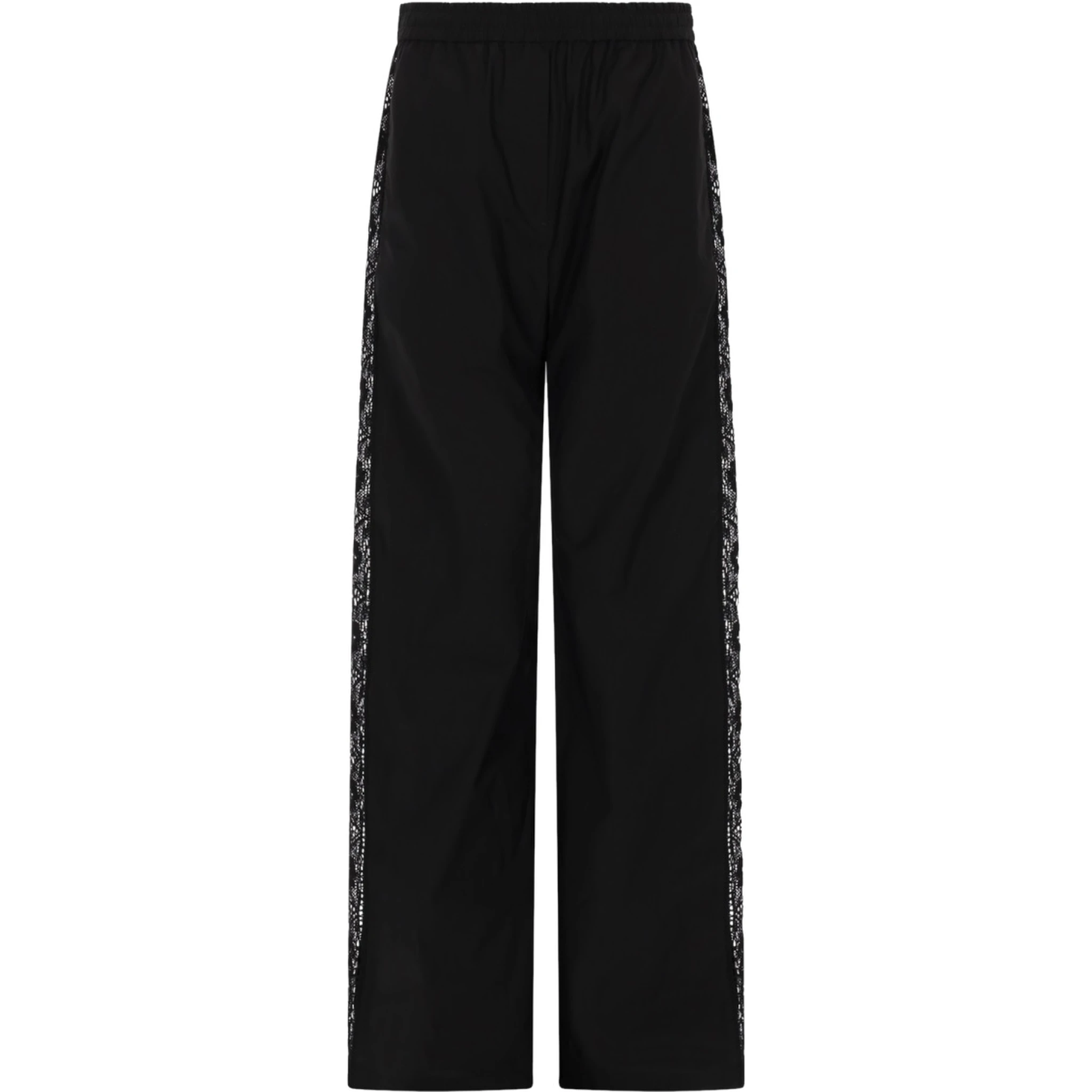 PANTALONE DRITTO CON DETTAGLI IN PIZZO