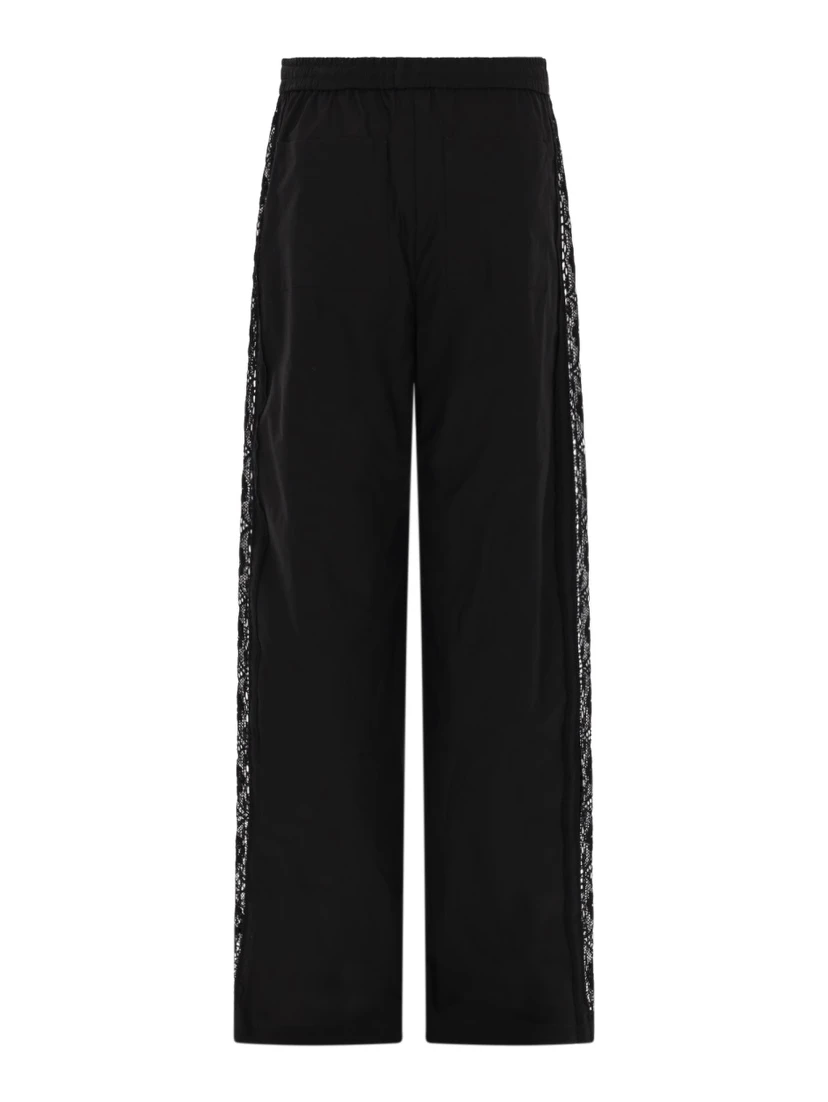 PANTALONE DRITTO CON DETTAGLI IN PIZZO