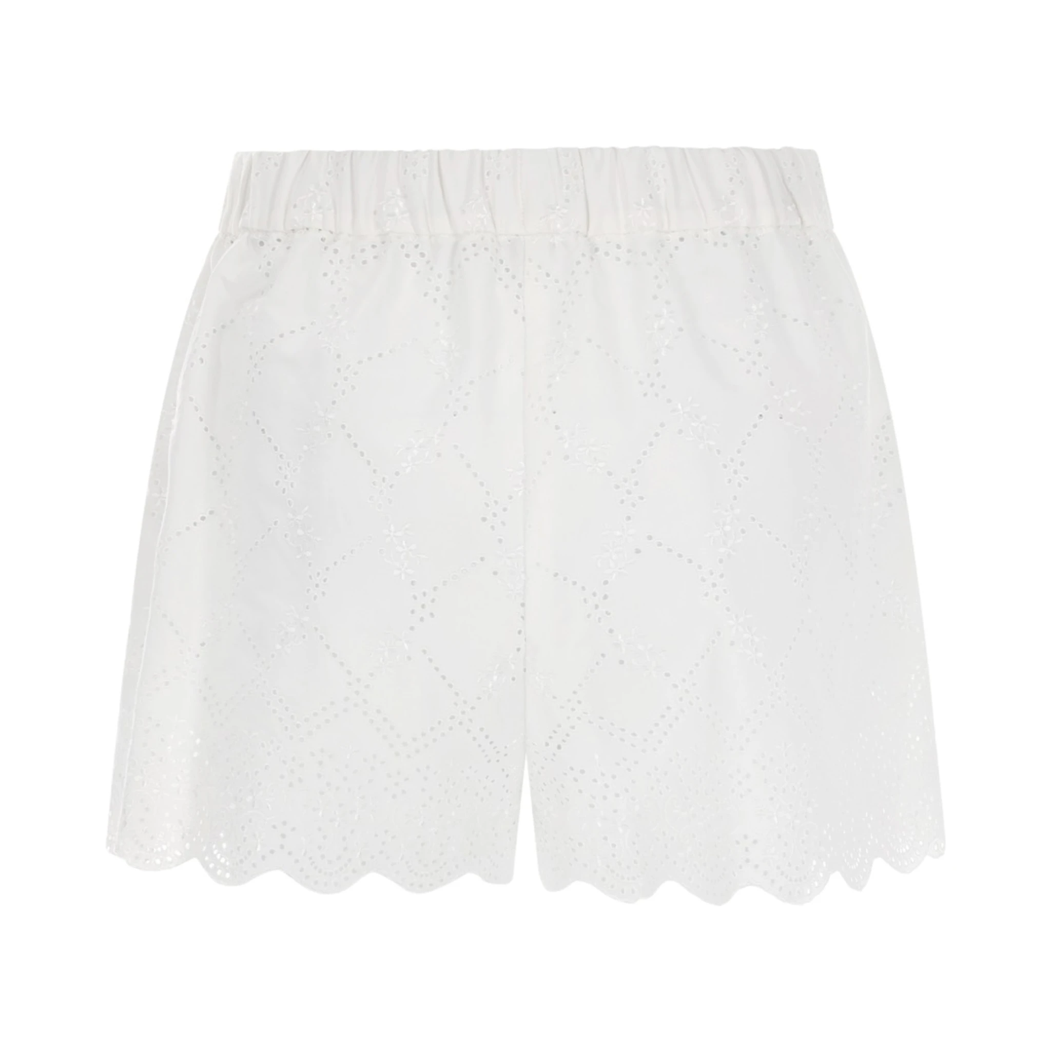 SHORTS CON MOTIVO TRAFORATO