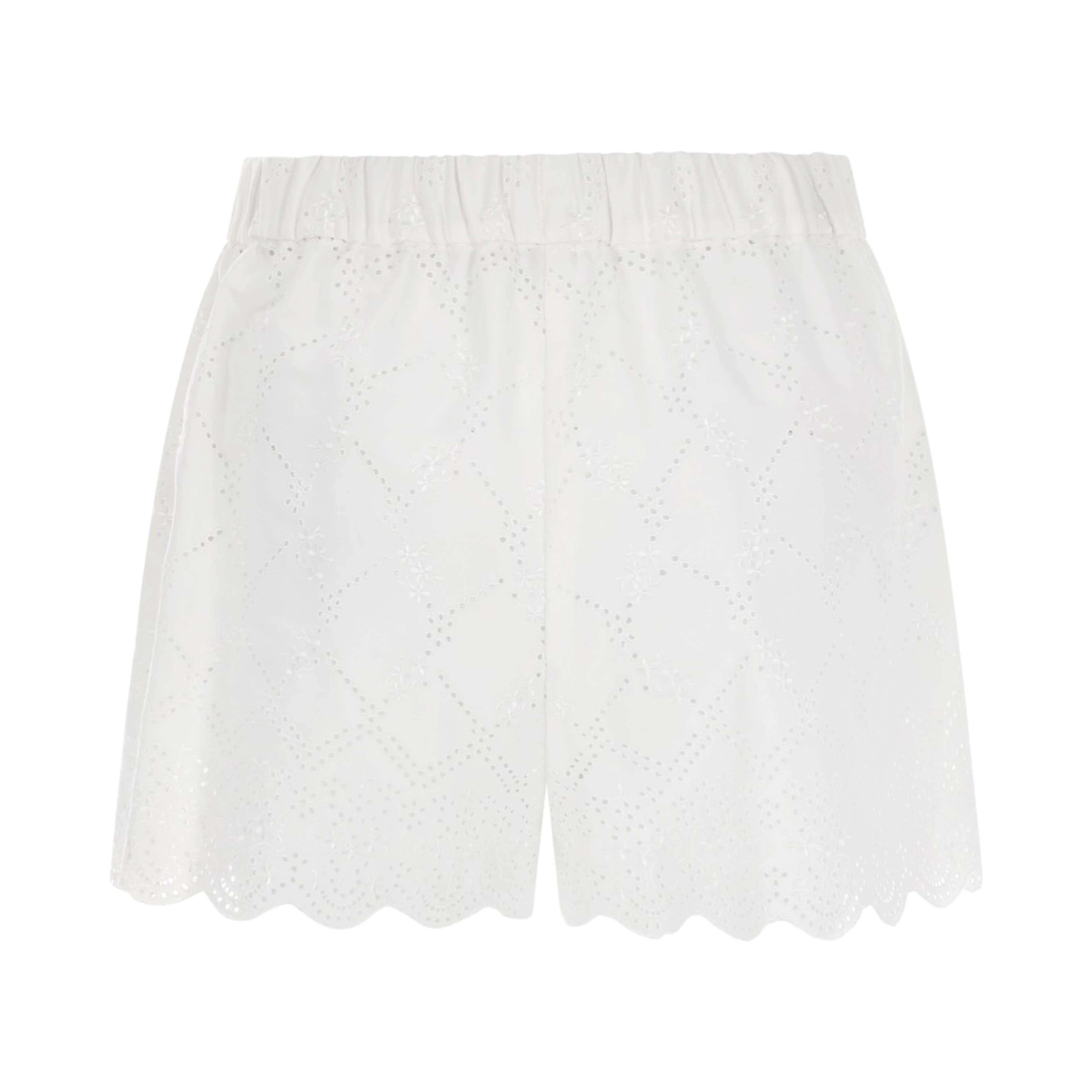 SHORTS CON MOTIVO TRAFORATO
