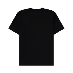 T-SHIRT CON LOGO RICAMATO IN PIZZO