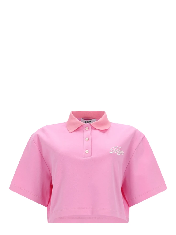 POLO CROP CON LOGO