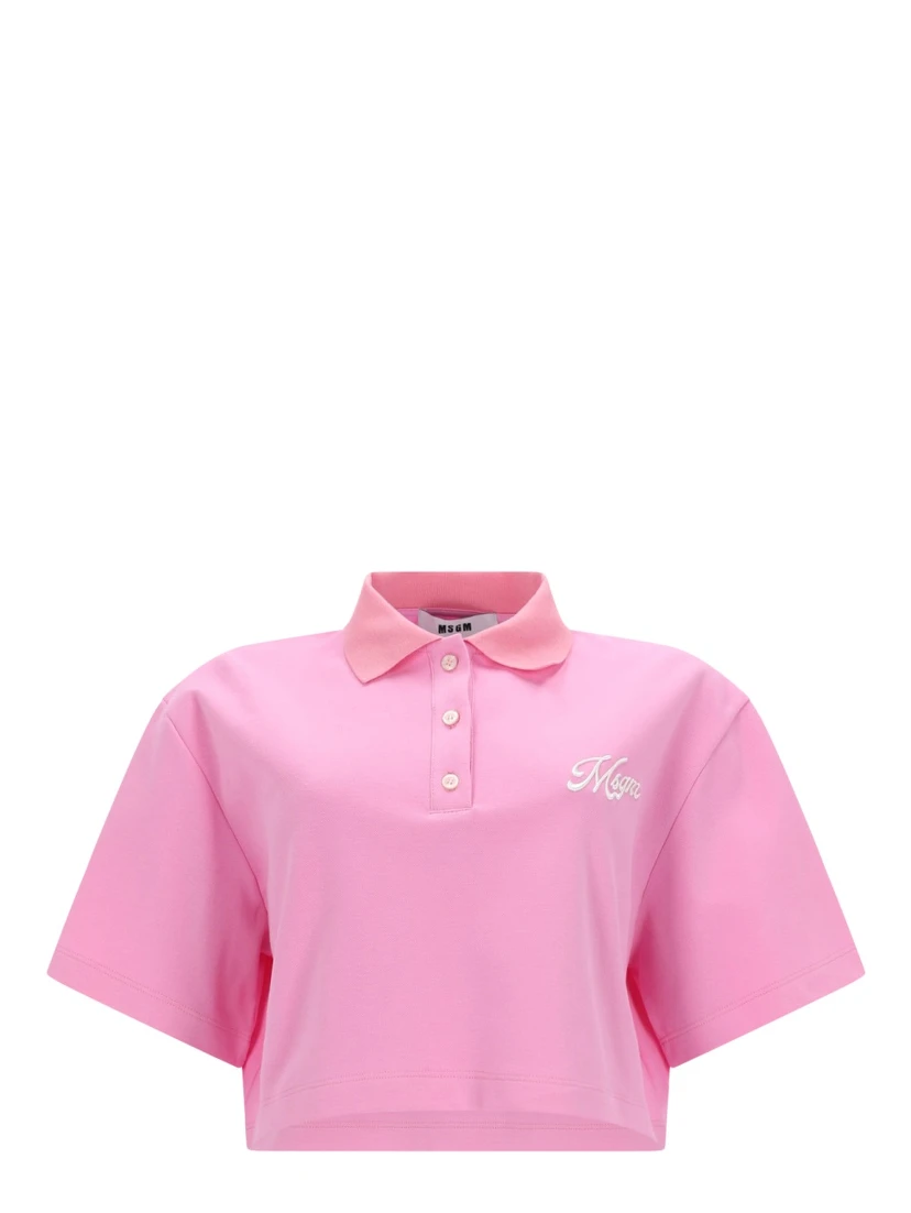 POLO CROP CON LOGO