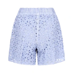 SHORTS CON MOTIVO TRAFORATO