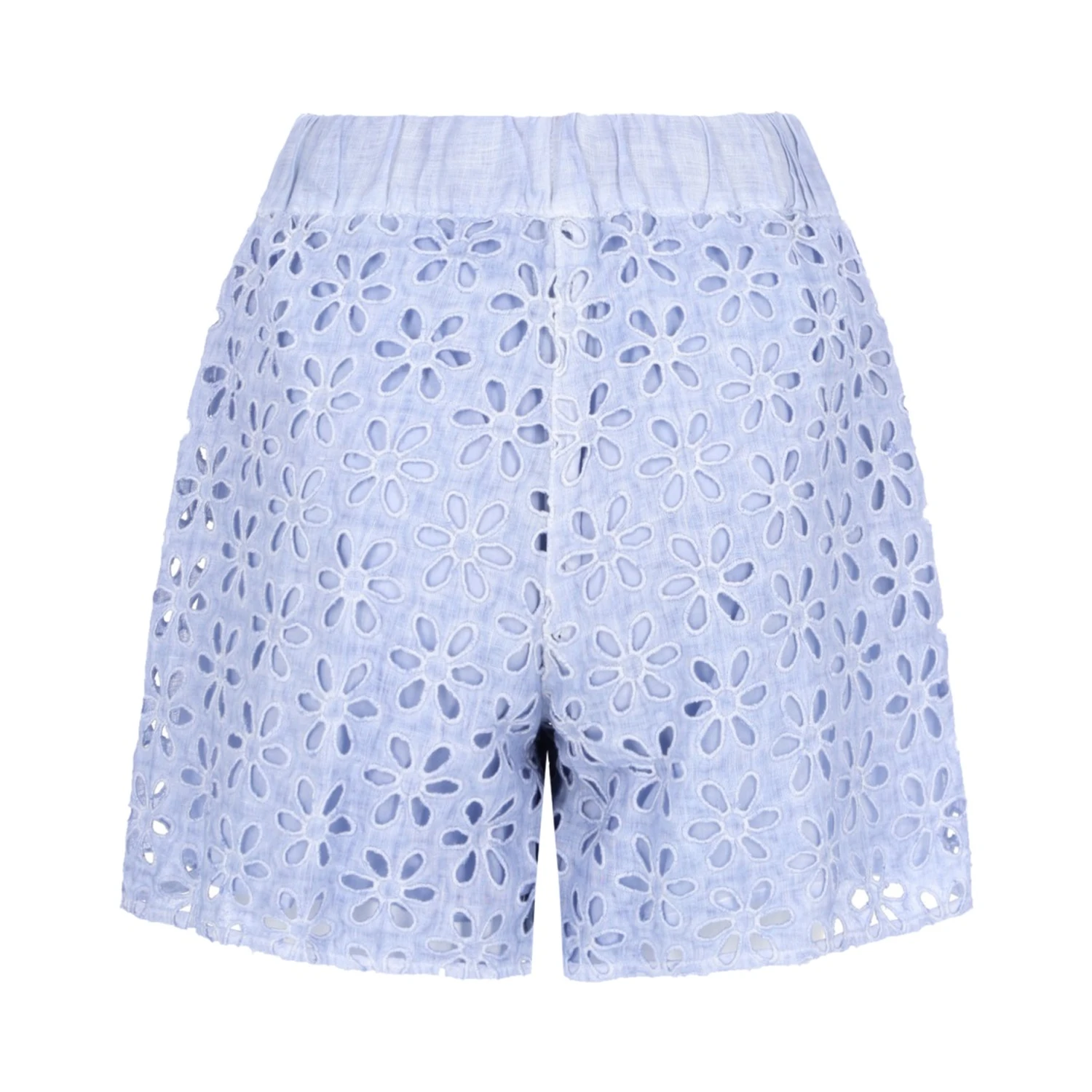 SHORTS CON MOTIVO TRAFORATO