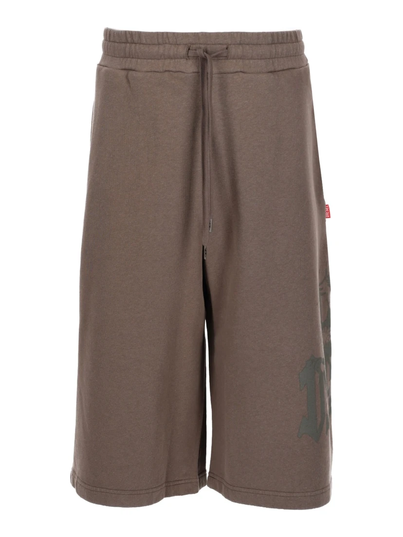 SHORTS "P-FROM" CON STAMPA