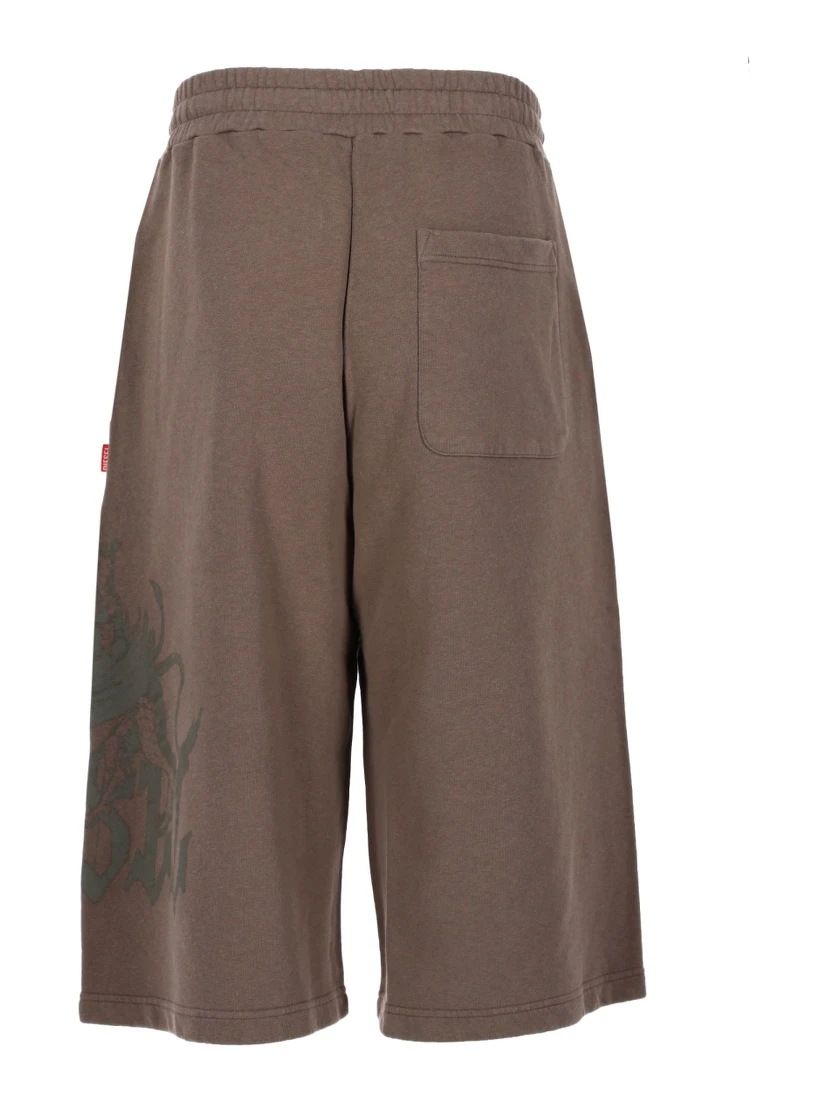 SHORTS "P-FROM" CON STAMPA