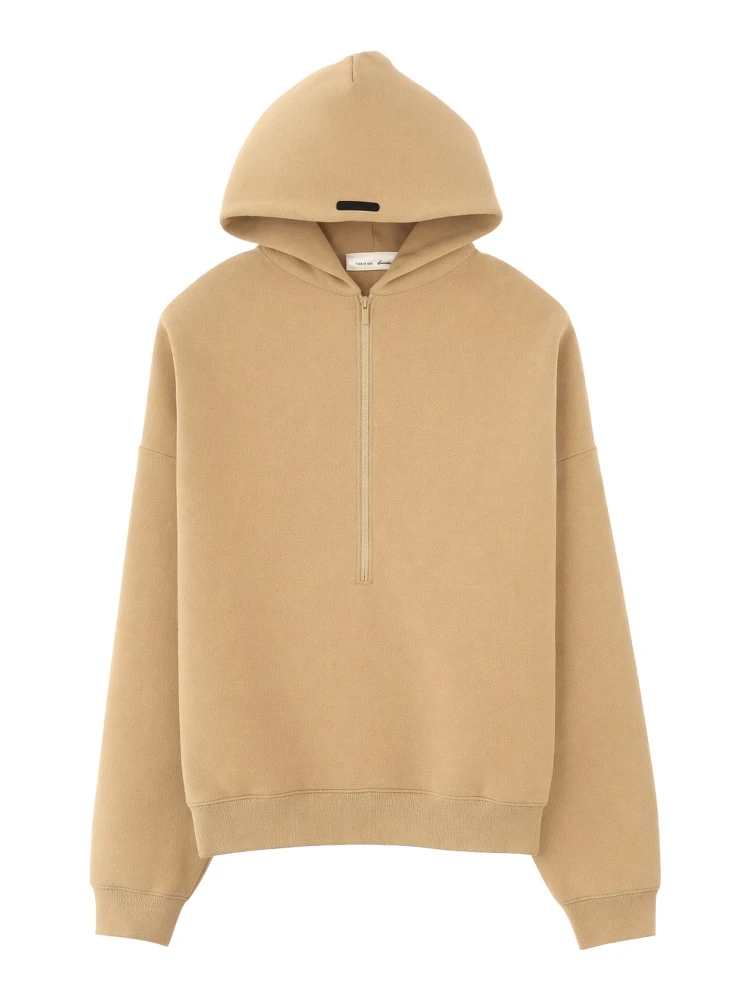 FELPA CON ZIP E CAPPUCCIO