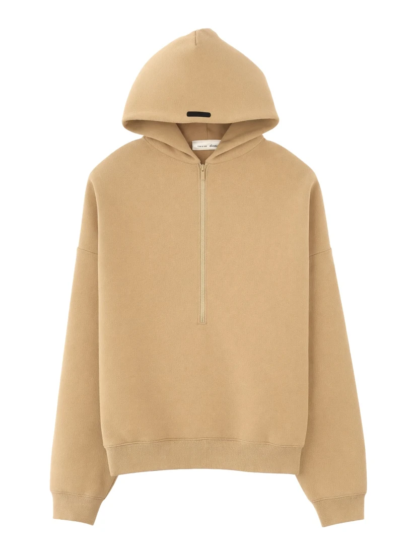 FELPA CON ZIP E CAPPUCCIO