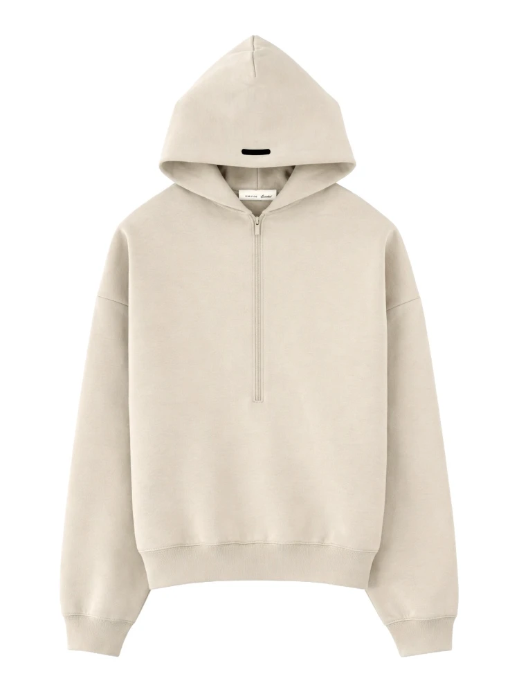 FELPA CON ZIP E CAPPUCCIO