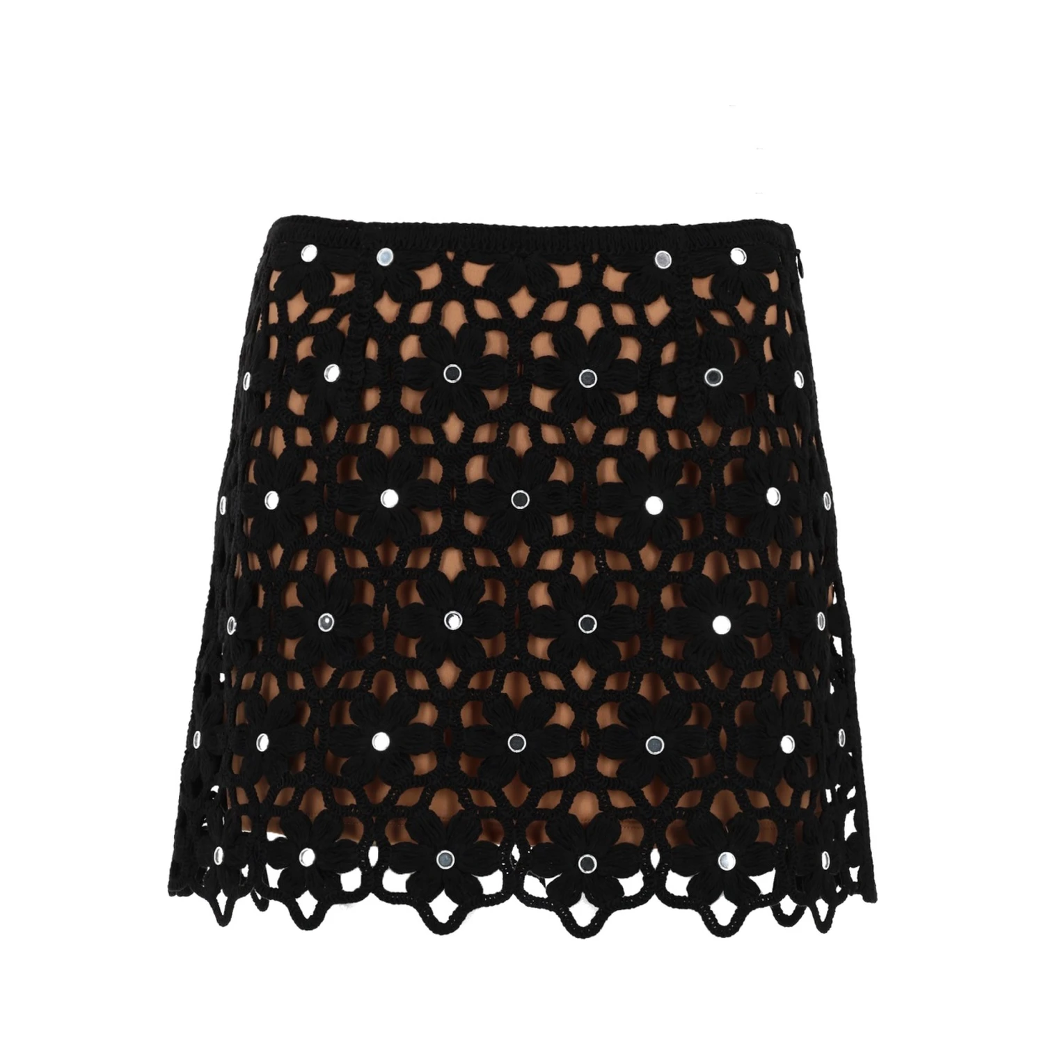 GONNA CROCHET CON MOTIVO FLOREALE