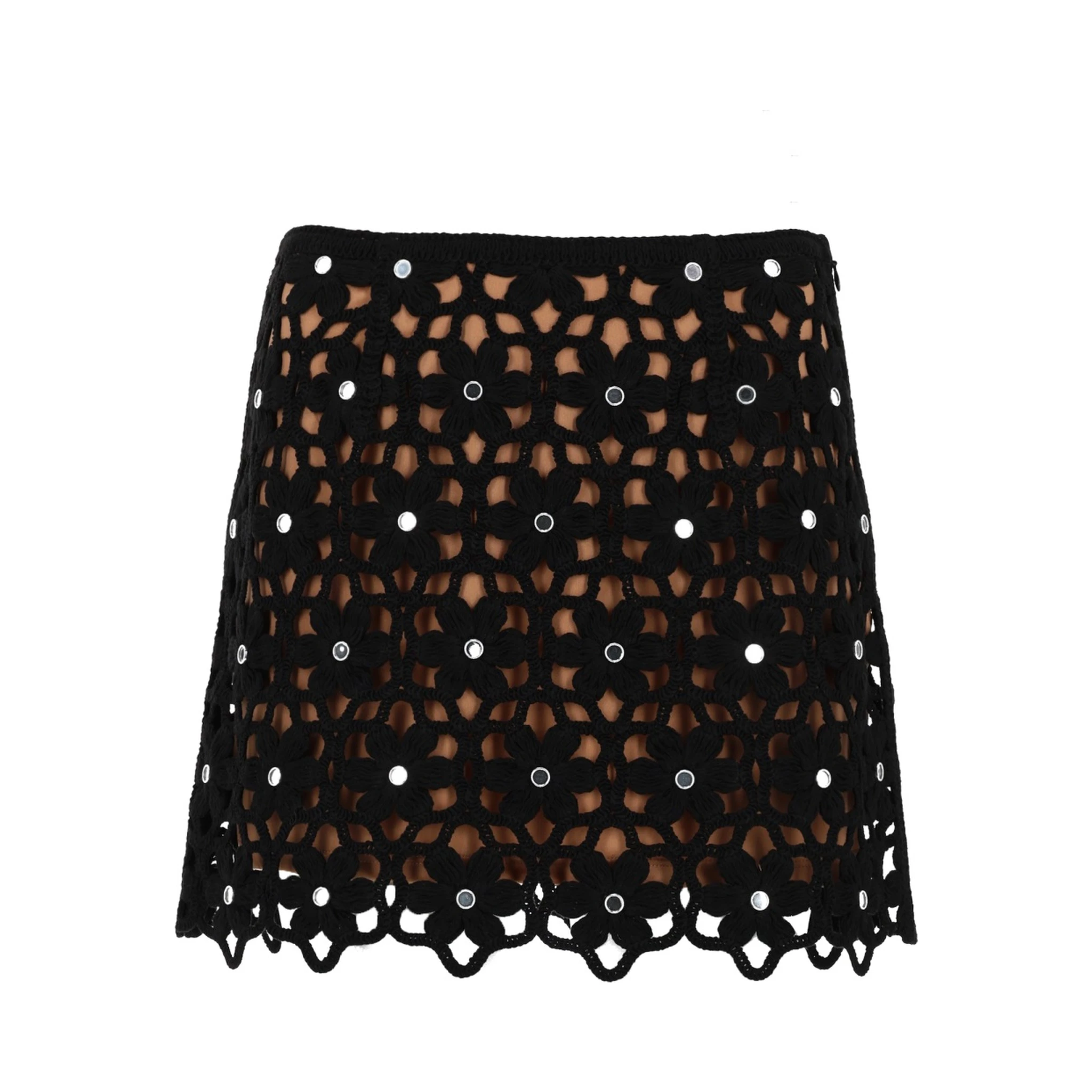GONNA CROCHET CON MOTIVO FLOREALE