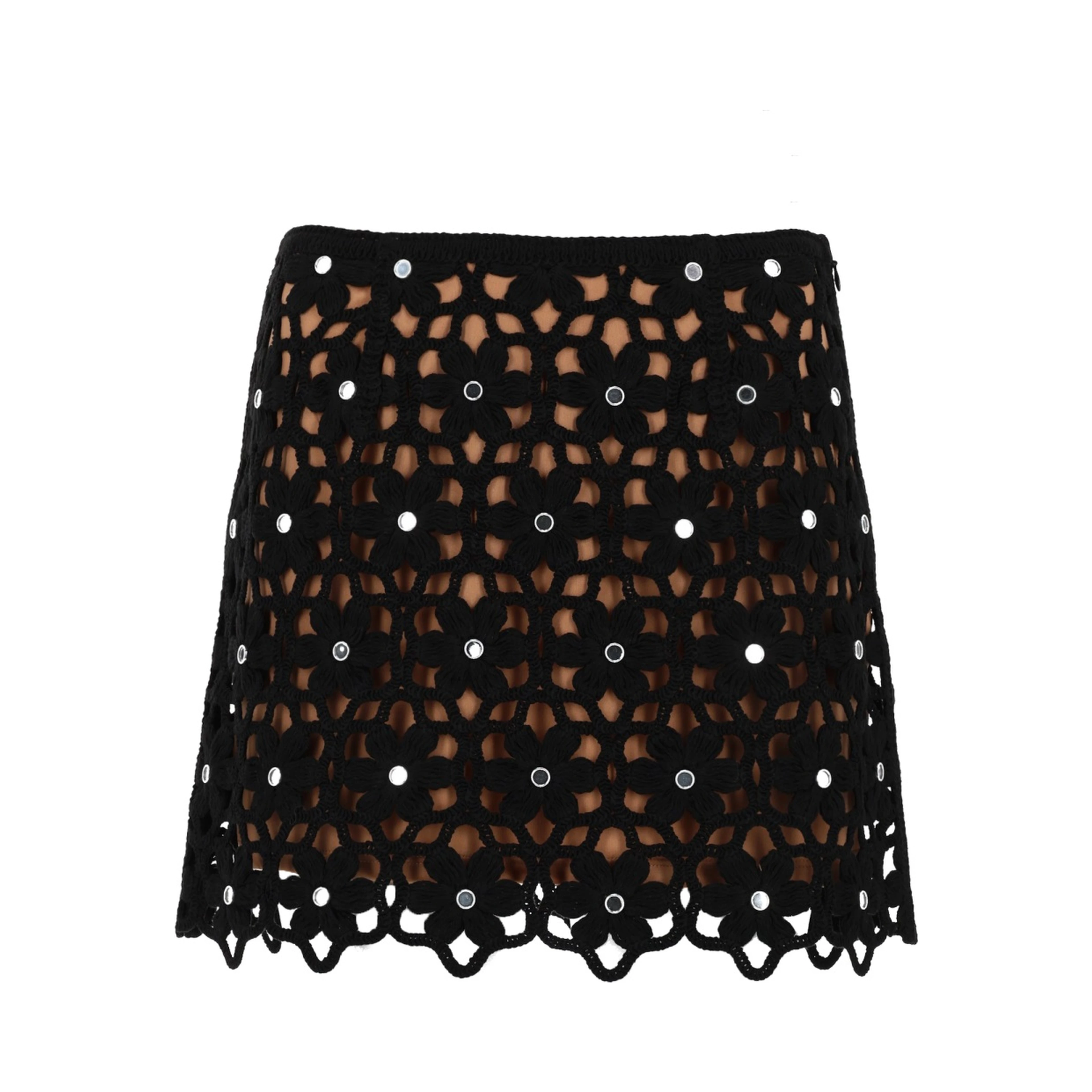 GONNA CROCHET CON MOTIVO FLOREALE